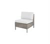 Cane-line connect dining loungesofa - taupe med hvid hynde